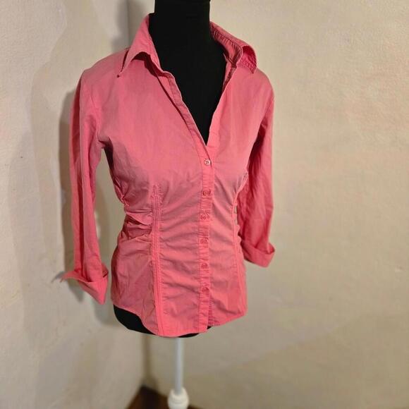 New York & Company Tops - New York & Company Pink Button-Down Shirt Size XS